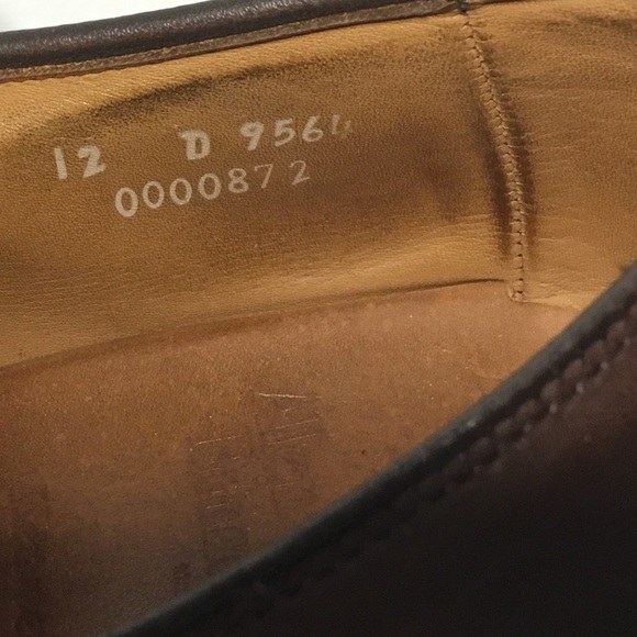 Allen Edmonds Men’s Brown Leather Kennett Split Toe Oxford Shoes Size 12D - Picture 10 of 10